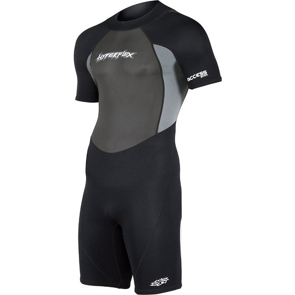 HYPERFLEX Men's 2.5mm Shorty Springsuit Wetsuit Short John Size Extra Small XS - Picture 2 of 7